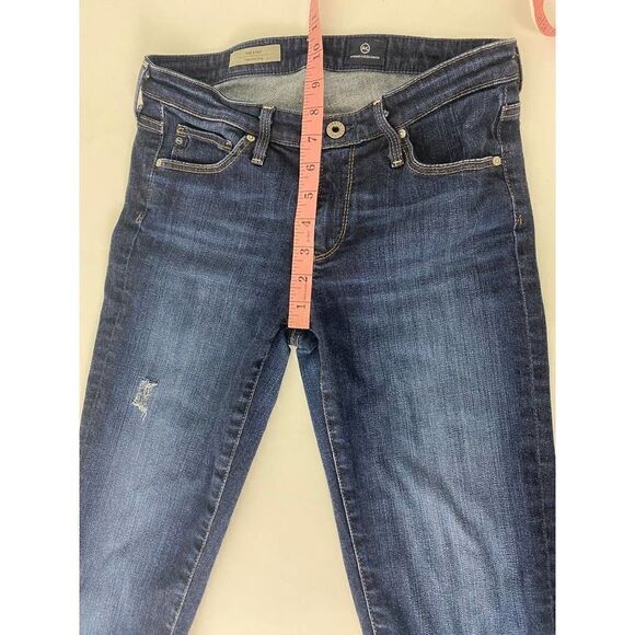 Adriano Goldschmied AG The Stilt Cigarette Leg Jeans Distressed Blue - Size 27R - Picture 11 of 12